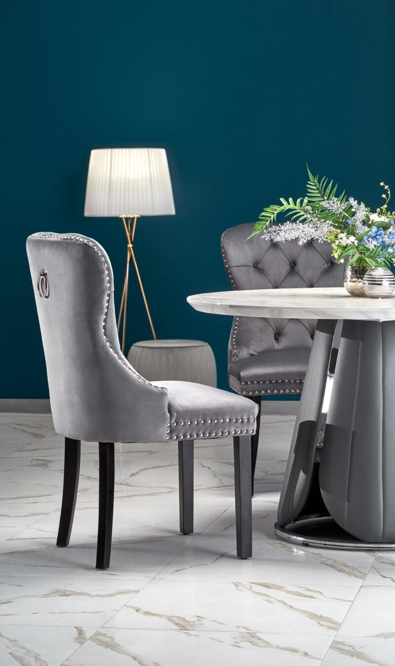 Ruokapöytä REMNOR, valkoisesta marmorista