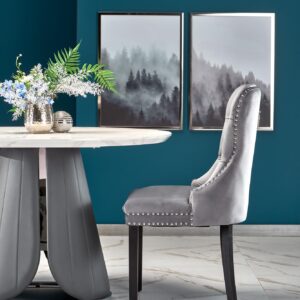 Ruokapöytä REMNOR, valkoisesta marmorista