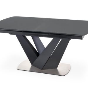Pöytä PATRION, tummanharmaa, jalka musta