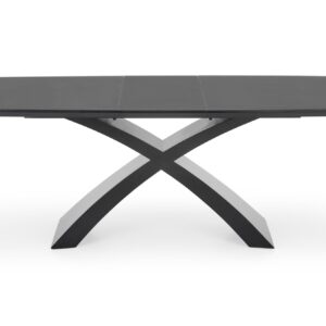 Ruokapöytä SILVERN, tummanharmaa