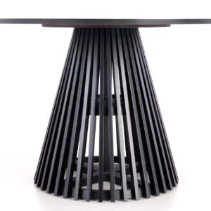 Ruokapöytä MIYARO, luonnollinen tammi / musta