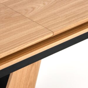 Ruokapöytä UMBRON, luonnollinen tammi / musta