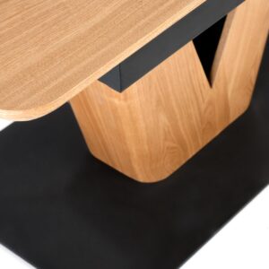 Ruokapöytä UMBRON, luonnollinen tammi / musta