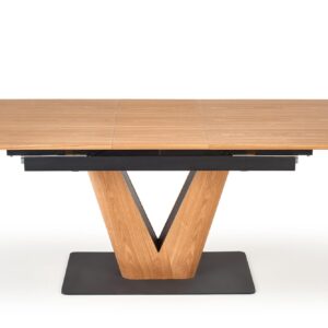 Ruokapöytä UMBRON, luonnollinen tammi / musta