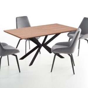 Ruokapöytä KINVER, luonnon tammi / musta