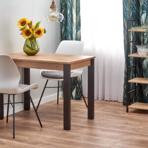 Ruokapöytä GINARO, wootani tammi / musta