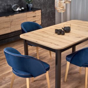 Ruokapöytä FLERON, käsityö tammi / musta