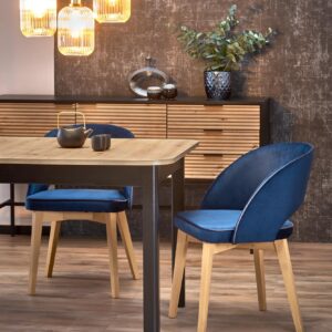 Ruokapöytä FLERON, käsityö tammi / musta