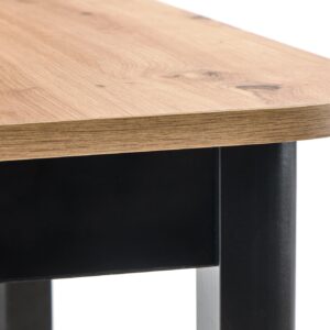 Ruokapöytä FLERON, käsityö tammi / musta