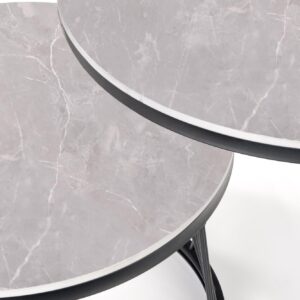 Kahvilaudanosasto FLAMINGO, harmaa marmori