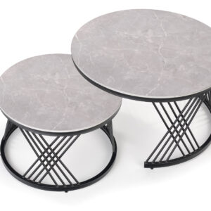 Kahvilaudanosasto FLAMINGO, harmaa marmori