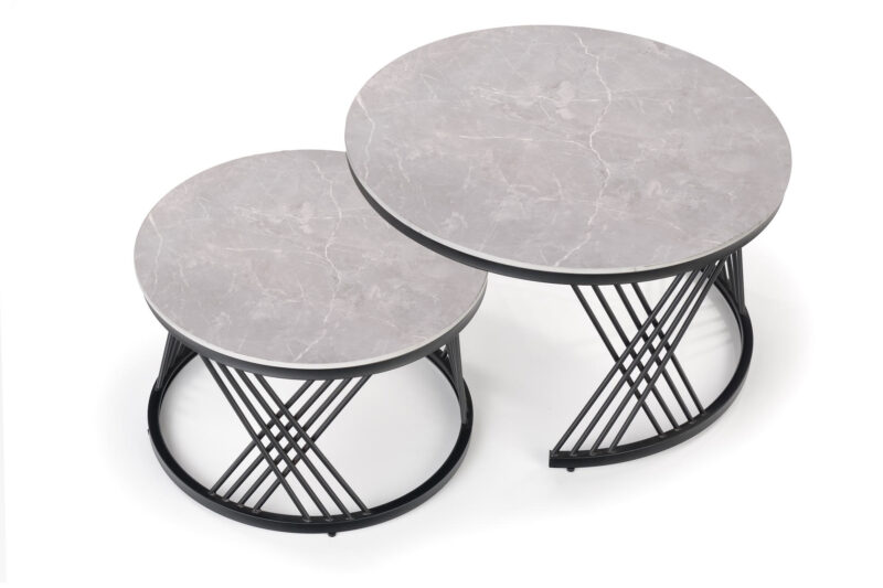 Kahvilaudanosasto FLAMINGO, harmaa marmori