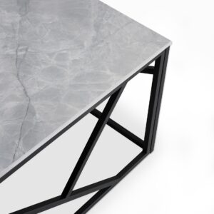 Kahvilapöytä UNIVERON 2, harmaa marmor