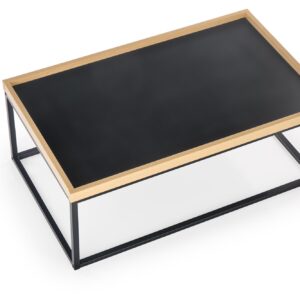 Kahvilapöytä VESMAR, luonnollinen / musta