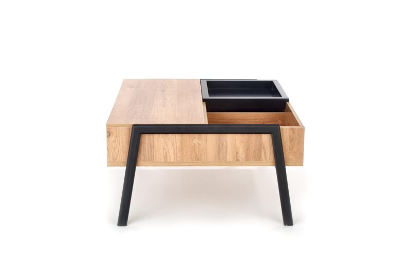 Kahvipöytä PODRIN, luonnollinen / musta