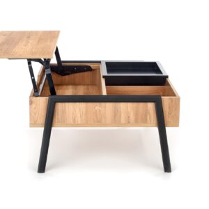 Kahvipöytä PODRIN, luonnollinen / musta