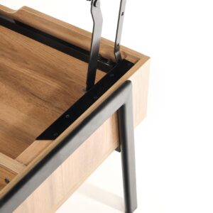 Kahvipöytä PODRIN, luonnollinen / musta