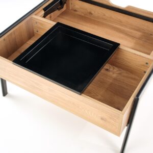 Kahvipöytä PODRIN, luonnollinen / musta