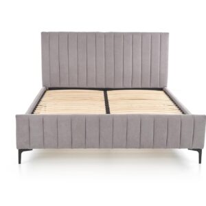 Sänky FRANCESCA 160x200, vaaleanharmaa