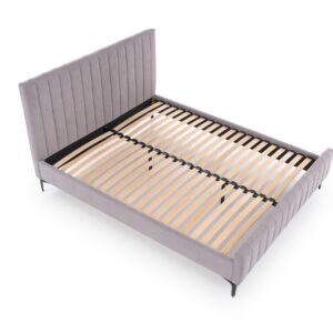 Sänky FRANCESCA 160x200, vaaleanharmaa