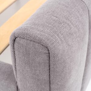 Sänky FRANCESCA 160x200, vaaleanharmaa