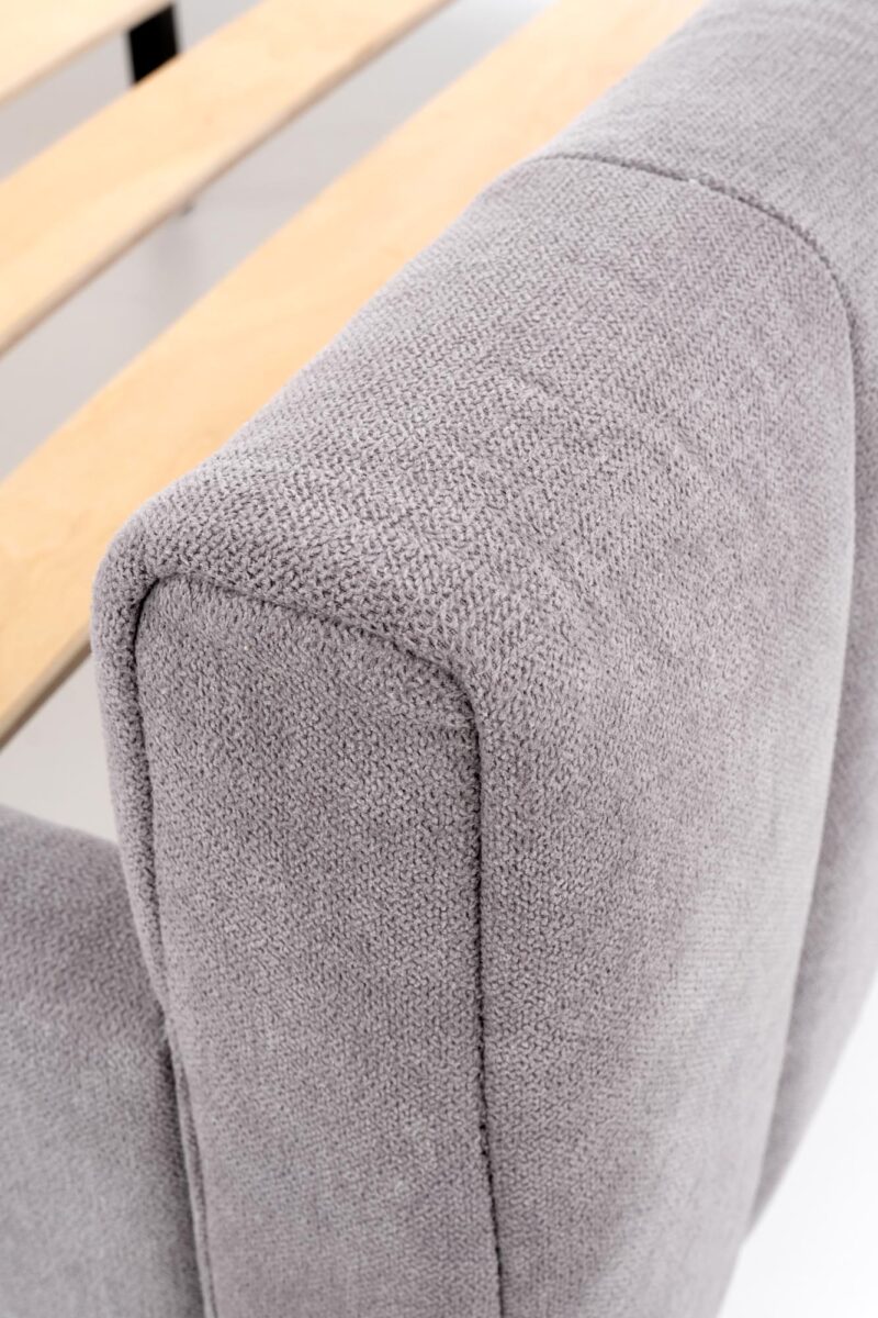 Sänky FRANCESCA 160x200, vaaleanharmaa