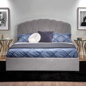 Sänky GABRIELLA 160x200, vaaleansininen / harmaa