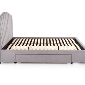 Sänky GABRIELLA 160x200, vaaleansininen / harmaa