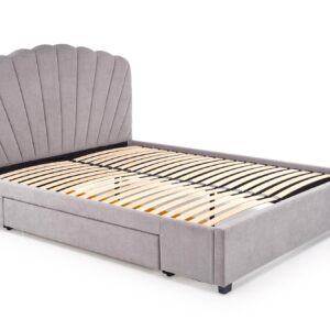 Sänky GABRIELLA 160x200, vaaleansininen / harmaa