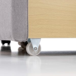 Sänky GABRIELLA 160x200, vaaleansininen / harmaa