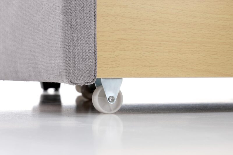 Sänky GABRIELLA 160x200, vaaleansininen / harmaa