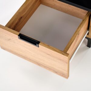 Yöpöytä SILVIO, wotan tammi - musta