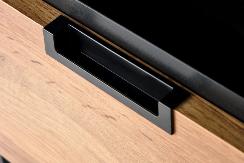 Yöpöytä SILVIO, wotan tammi - musta