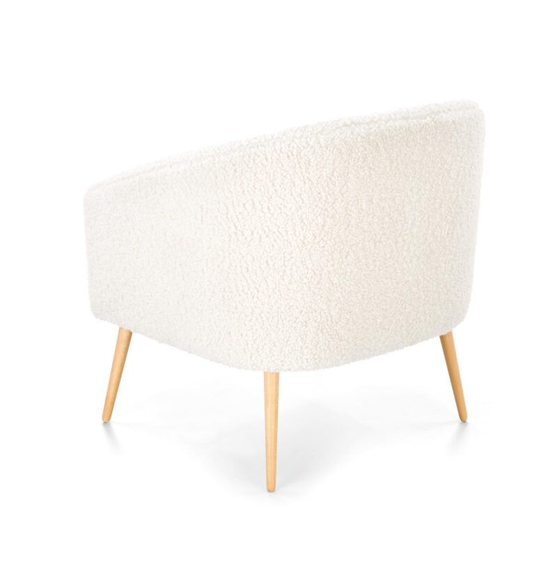 Nojatuoli GRIFON, kerma valkoinen / luonnollinen