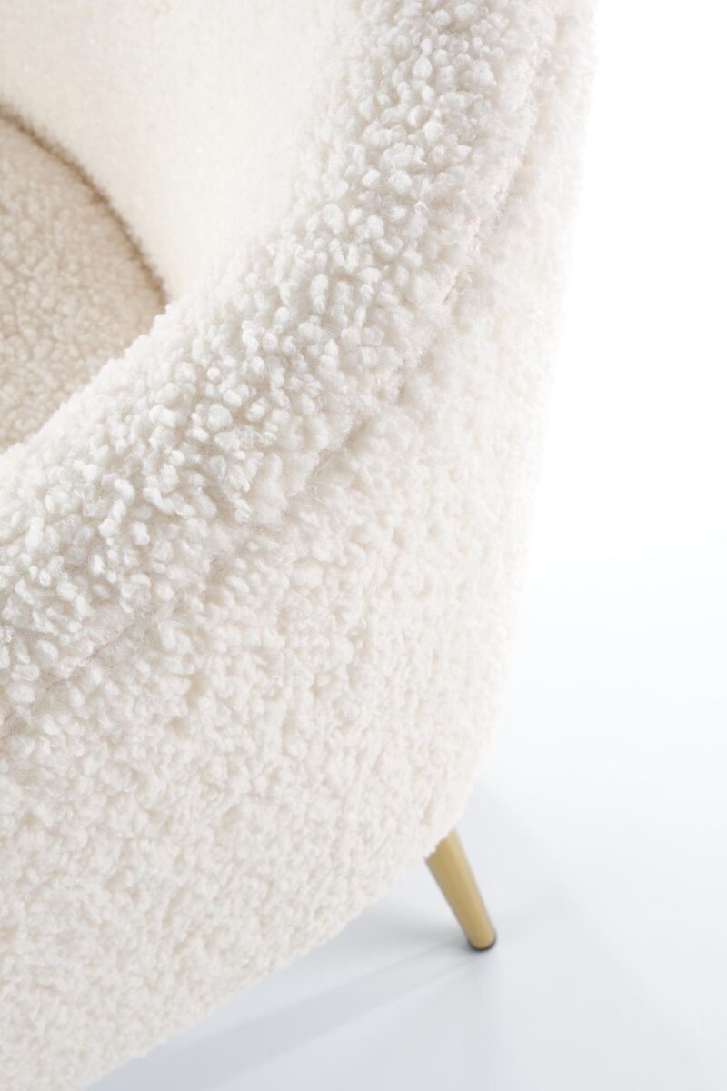 Nojatuoli GRIFON, kerma valkoinen / luonnollinen