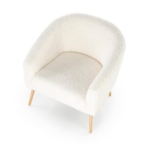 Nojatuoli GRIFON, kerma valkoinen / luonnollinen