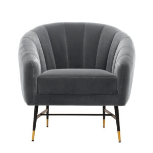 AURVELLA nojatuoli, harmaa / musta / kultainen