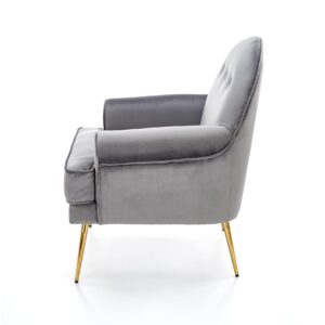 Sohva SANTIR, tummanharmaa / kultainen