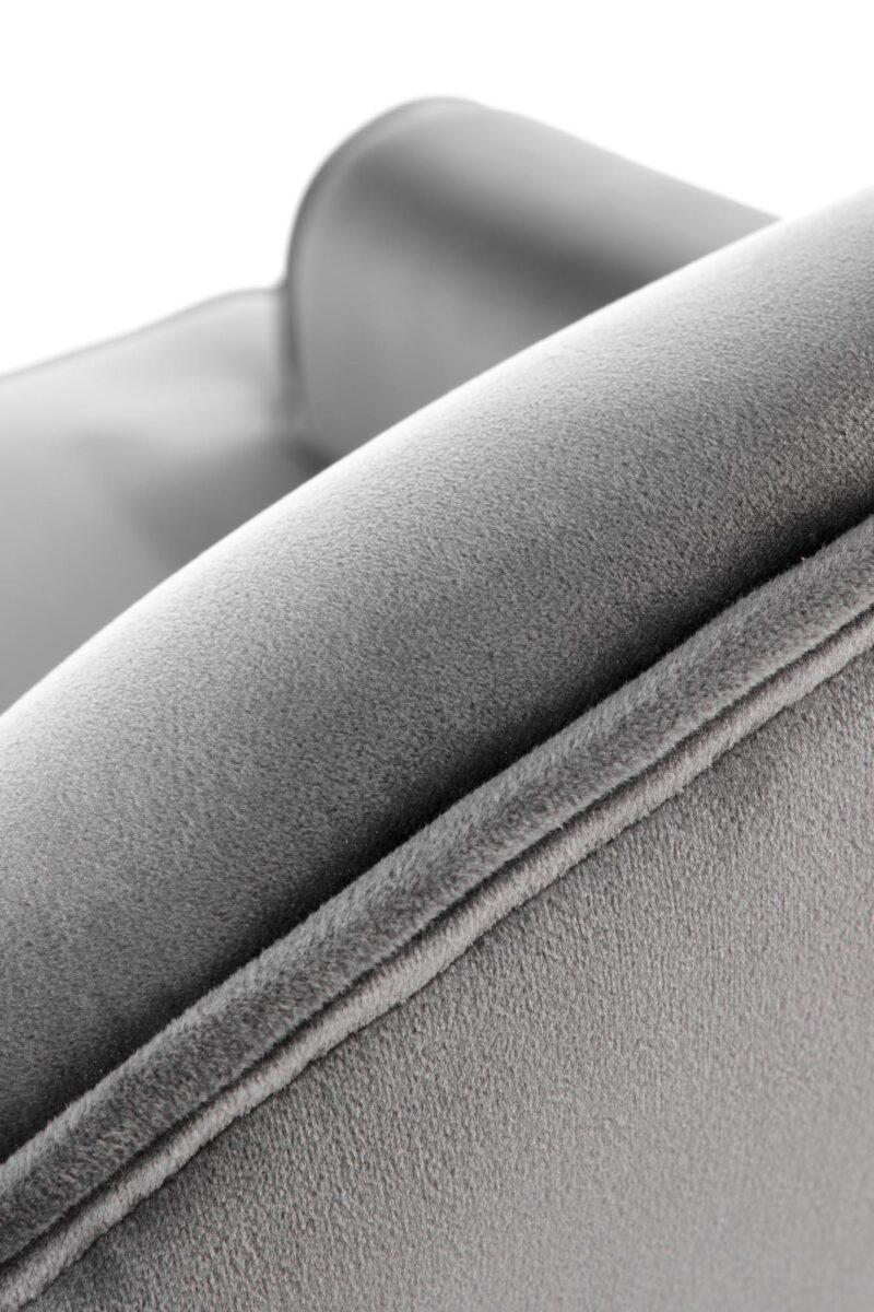 Sohva SANTIR, tummanharmaa / kultainen