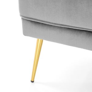 Sohva SANTIR, tummanharmaa / kultainen