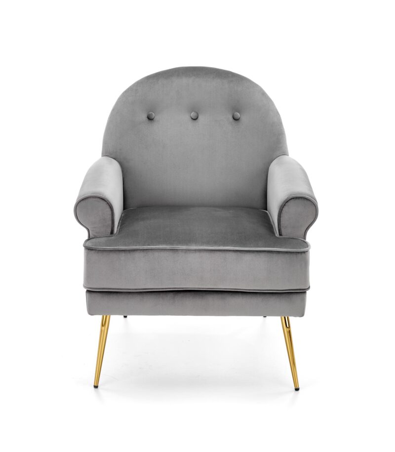 Sohva SANTIR, tummanharmaa / kultainen