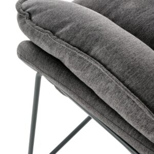 Nojatuoli VOLK, tummanharmaa / musta