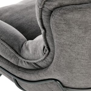 Nojatuoli VOLK, tummanharmaa / musta