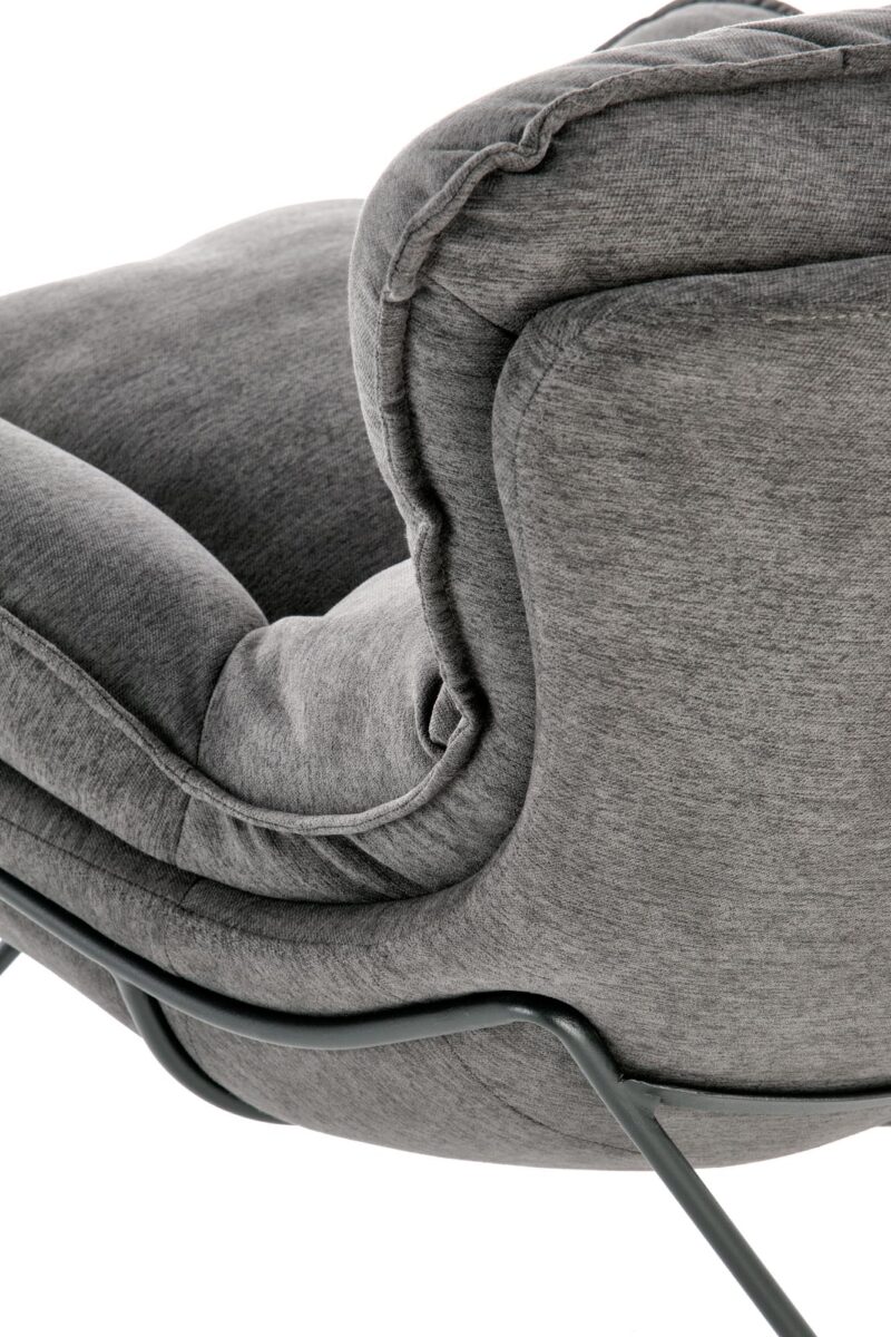 Nojatuoli VOLK, tummanharmaa / musta