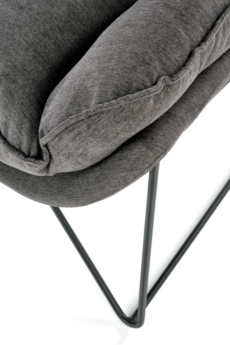 Nojatuoli VOLK, tummanharmaa / musta