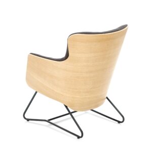 Nojatuoli CHILL, tummanharmaa / luonnon tammi