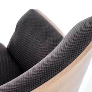 Nojatuoli CHILL, tummanharmaa / luonnon tammi