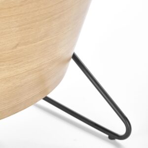 Nojatuoli CHILL, tummanharmaa / luonnon tammi