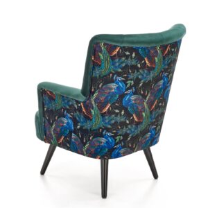 Nojatuoli PAGONA, tumma vihreä / musta