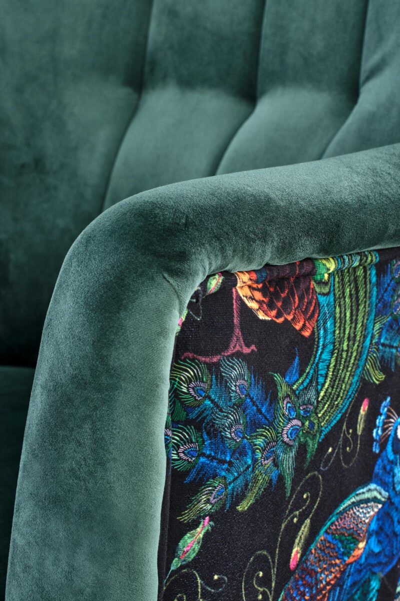 Nojatuoli PAGONA, tumma vihreä / musta